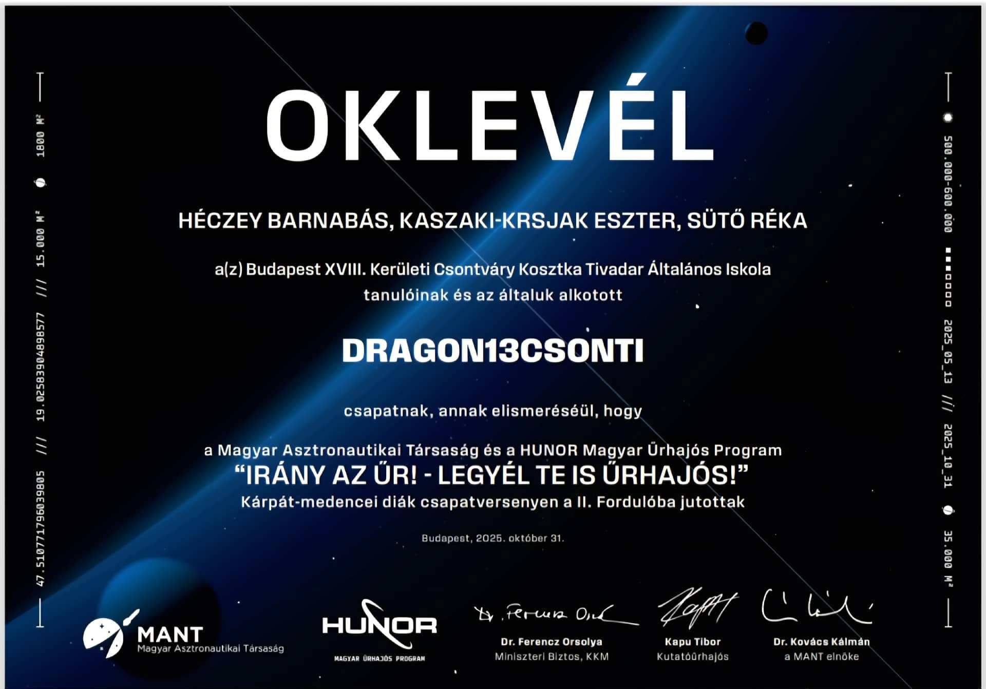 Legyél te is űrhajós!